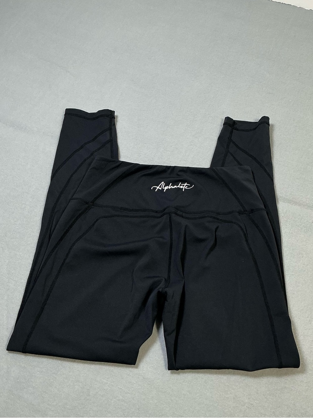 Alphalete Leggings Women’s L Black High Waisted Workout Gym Athletic
